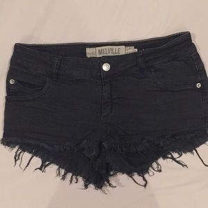 Brandy Melville Black Denim Shorts